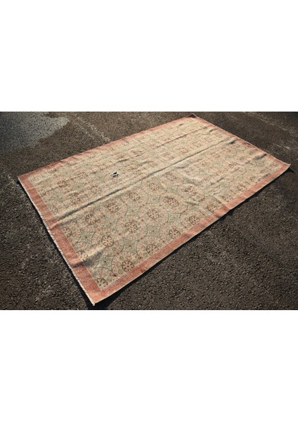 Türk Halısı, Eskitme Halı, Halı, 163 x 268 cm Bej Halı, Bahçe Büyük Halı, Bohemsı Salon Halı, 3694