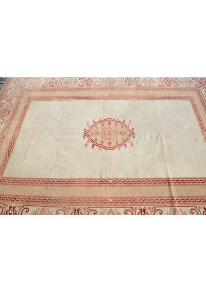 Eskitme Halı, Türk Halısı, Halı, 210 x 294 cm Bej Halı, Bahçe Oturma Odası Halı, Ofice Yer Halı, 6596