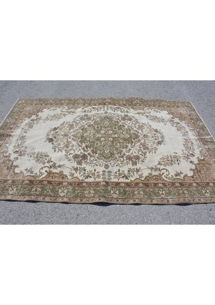 Türk Halısı, Eskitme Halı, Halı, 162 x 256 cm Yeşil Halı, El Dokuma Oturma Odası Halı, 10036 modelleri