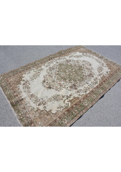 Türk Halısı, Eskitme Halı, Halı, 162 x 256 cm Yeşil Halı, El Dokuma Oturma Odası Halı, 10036 fırsatları