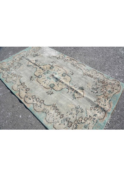 Eskitme Halı, Türk Halısı, Halı, 142 x 244 cm Kahverengi Halı, Anadolusı Banyo Halı, 6641
