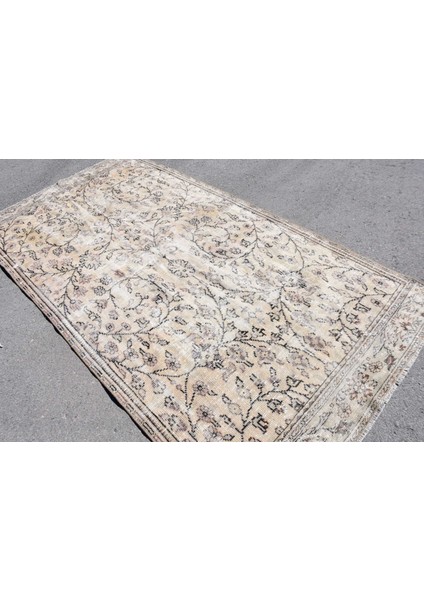 Eskitme Halı, Türk Halısı, Halı, 154 x 289 cm Bej Halı, Kabilesı Büyük Halı, Yün Yer Halı, 7871