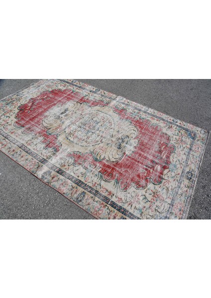 Türk Halısı, Eskitme Halı, Halı, 166 x 270 cm Kırmızı Halı, Kabilesı Büyük Halı, Bahçe Salon Halı, 65 modelleri