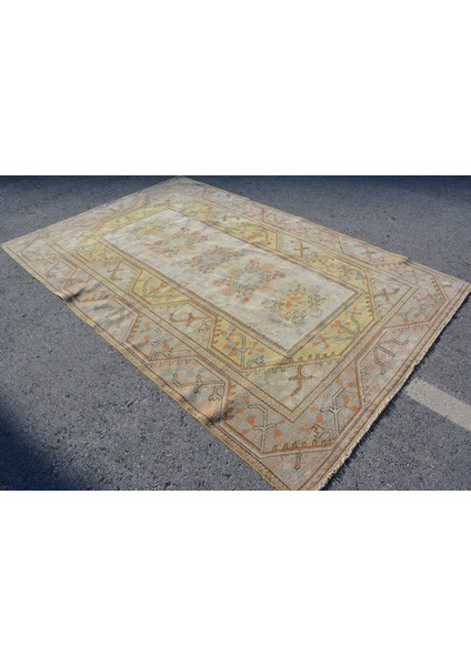 Eskitme Halı, Türk Halısı, Halı, 190 x 286 cm Bej Halı, El Yapımı Salon Halı, Bahçe Büyük Halı, 8855 fiyatları