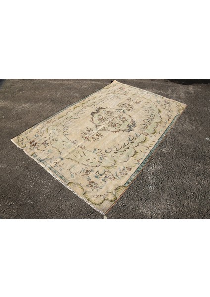 Eskitme Halı, Türk Halısı, Halı, 160 x 250 cm Bej Halı, Dekoratif Oturma Odası Halı, 3678