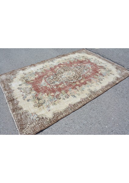 Eskitme Halı, Türk Halısı, Halı, 166 x 260 cm Kahverengi Halı, Organik Oturma Odası Halı, 9604 fırsatları