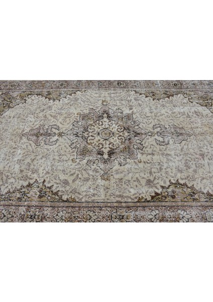 Eskitme Halı, Türk Halısı, Halı, 166 x 276 cm Bej Halı, Organik Oturma Odası Halı, 12205