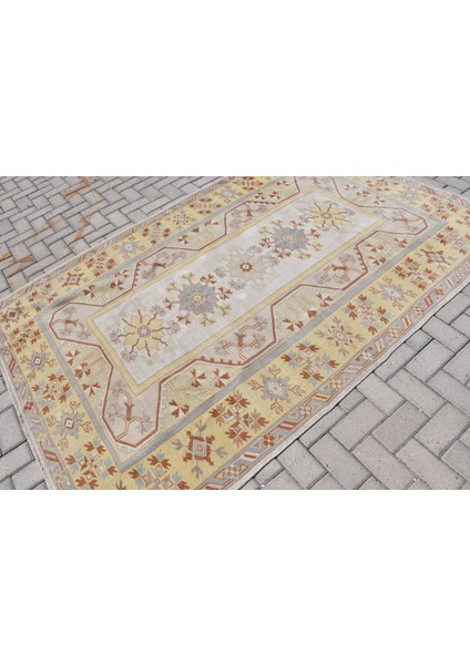 Türk Halısı, Eskitme Halı, Halı, 162 x 244 cm Bej Halı, El Yapımı Oturma Odası Halı, 9613