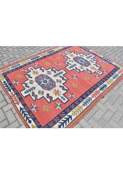 Eskitme Halı, Türk Halısı, Halı, 178 x 235 cm Pempe Halı, Dekoratif Oturma Odası Halı, 9657