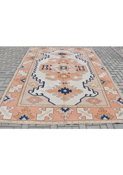 Eskitme Halı, Türk Halısı, Halı, 225 x 283 cm Mavi Halı, Kabilesı Büyük Halı, Salon Halı, 9660