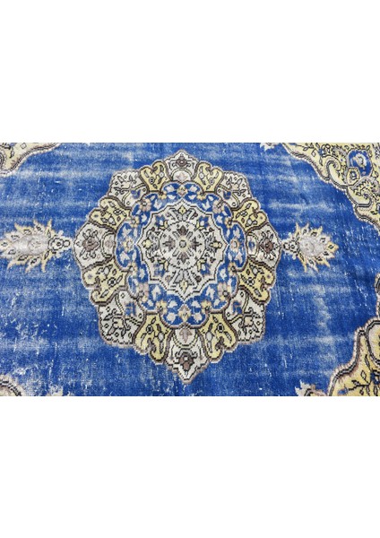 Türk Halısı, Eskitme Halı, Halı, 136 x 251 cm Mavi Halı, Bahçe Alan Halı, El Yapımı Banyo Halı, 7099 indirimleri
