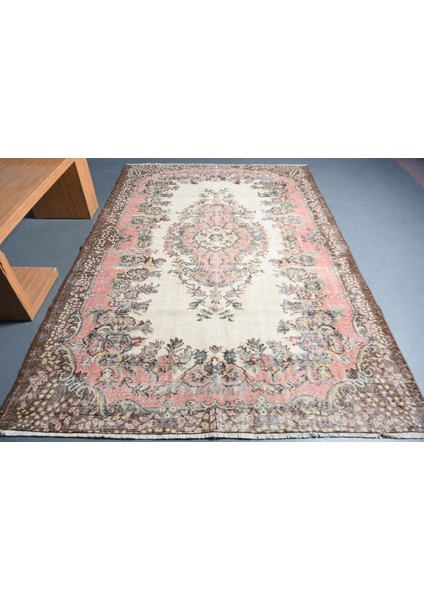 Türk Halısı, Eskitme Halı, Halı, 185 x 276 cm Bej Halı, Kabilesı Yer Halı, Organik Yer Halı, 11085