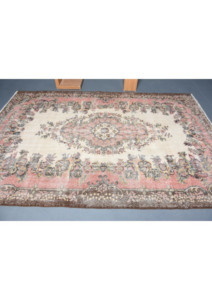 Türk Halısı, Eskitme Halı, Halı, 185 x 276 cm Bej Halı, Kabilesı Yer Halı, Organik Yer Halı, 11085