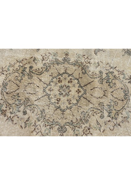 Türk Halısı, Eskitme Halı, Halı, 149 x 266 cm Bej Halı, El Yapımı Oturma Odası Halı, 5220