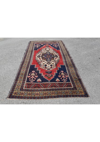 Türk Halısı, Eskitme Halı, Halı, 154 x 294 cm Kırmızı Halı, Yün Büyük Halı, El Dokuma Salon Halı, 414