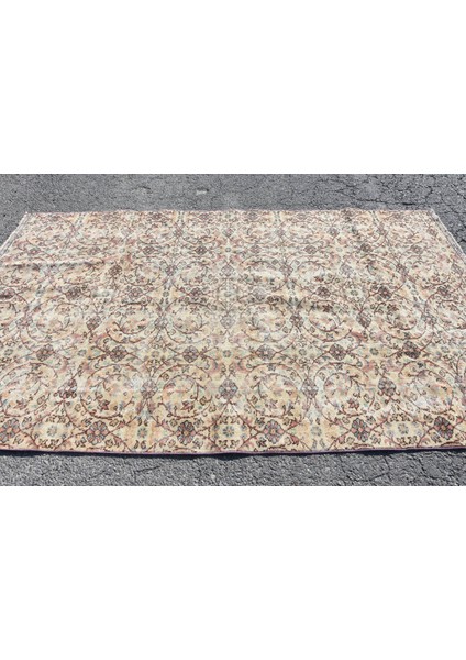 Eskitme Halı, Türk Halısı, Halı, 158 x 267 cm Bej Halı, El Yapımı Oturma Odası Halı, 9975
