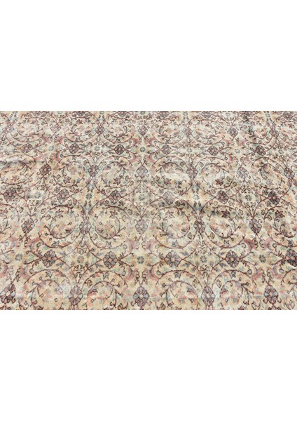 Eskitme Halı, Türk Halısı, Halı, 158 x 267 cm Bej Halı, El Yapımı Oturma Odası Halı, 9975