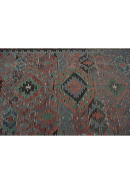 Türk Kilim, Eskitme Kilim, Large Kilim, 153 x 298 cm Siyah Kilim, Ofice Kilim, Oturma Odasısı Kilim,