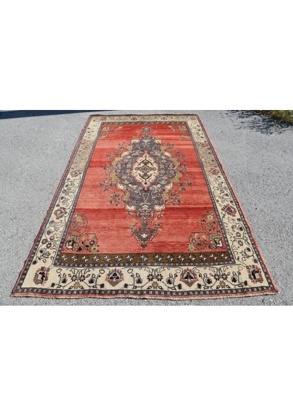 Eskitme Halı, Türk Halısı, Halı, 162 x 262 cm Kırmızı Halı, Anadolusı Oturma Odası Halı, 4214