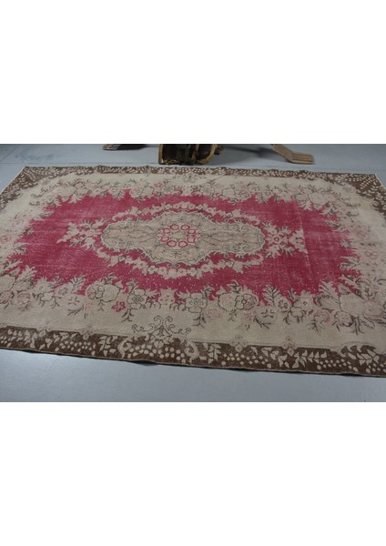Türk Halısı, Eskitme Halı, Halı, 180 x 313 cm Mor Halı, Organik Oturma Odası Halı, 11683