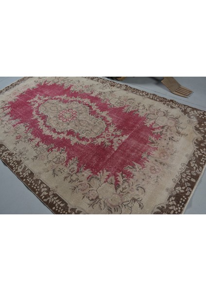 Türk Halısı, Eskitme Halı, Halı, 180 x 313 cm Mor Halı, Organik Oturma Odası Halı, 11683