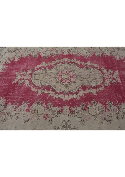 Türk Halısı, Eskitme Halı, Halı, 180 x 313 cm Mor Halı, Organik Oturma Odası Halı, 11683