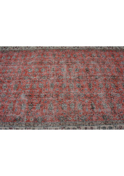 Türk Halısı, Eskitme Halı, Halı, 169 x 271 cm Kırmızı Halı, Yün Yer Halı, Anadolusı Oturma Odası Halı,