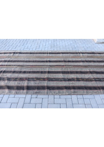 Eskitme Halı, Türk Halısı, Halı, 162 x 369 cm Bej Halı, El Yapımı Yer Halı, El Dokuma Büyük Halı, 833