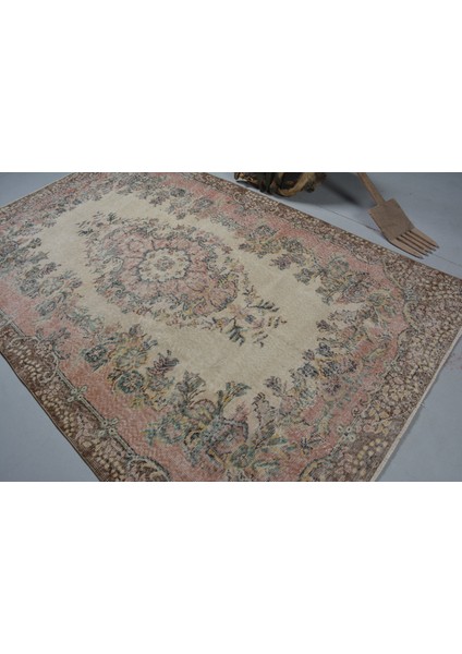 Türk Halısı, Eskitme Halı, Halı, 178 x 277 cm Bej Halı, El Dokuma Salon Halı, Ofice Büyük Halı, 11597