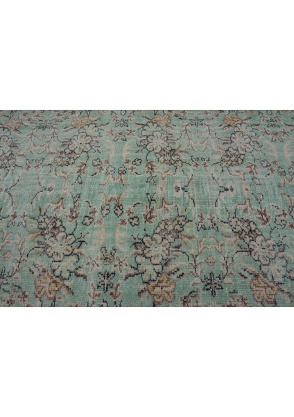 Eskitme Halı, Türk Halısı, Halı, 159 x 249 cm Yeşil Halı, Organik Oturma Odası Halı, 11653