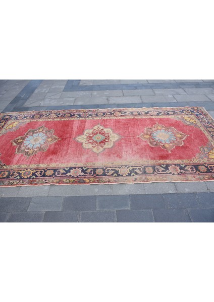 Eskitme Halı, Türk Halısı, Halı, 150 x 329 cm Kırmızı Halı, El Yapımı Oturma Odası Halı, 5210 fiyatları