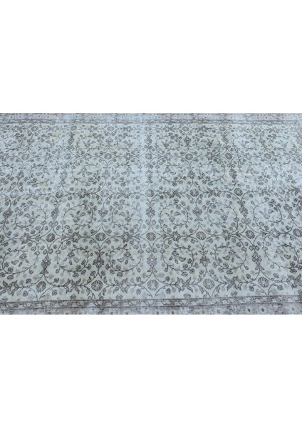 Eskitme Halı, Türk Halısı, Halı, 175 x 269 cm Bej Halı, Bahçe Oturma Odası Halı, El Dokuma Büyük Halı,