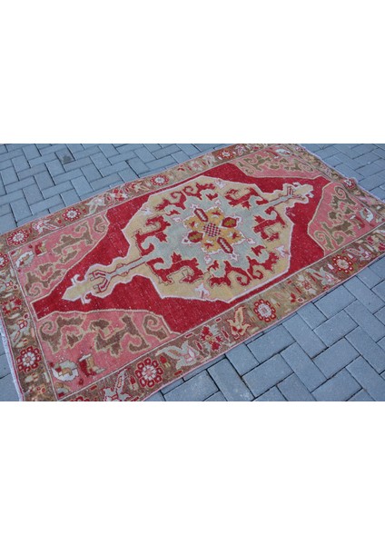 Türk Halısı, Eskitme Halı, Halı, 121 x 220 cm Kırmızı Halı, Bahçe Banyo Halı, Dekoratif Alan Halı, 10 fiyatları