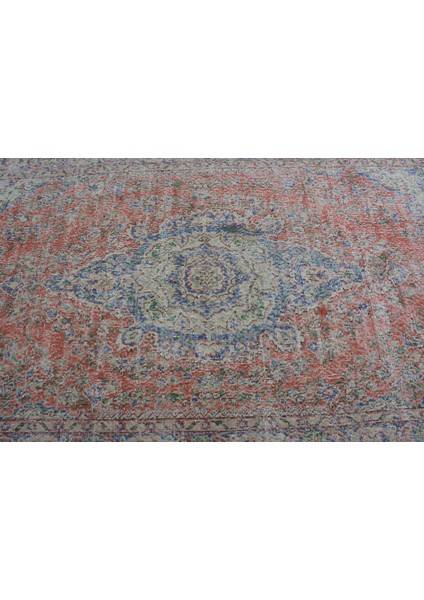 Eskitme Halı, Türk Halısı, Halı, 161 x 300 cm Turuncu Halı, Oturma Odası Halı, Dekoratif Oturma Odası