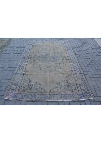 Türk Halısı, Eskitme Halı, Halı, 173 x 270 cm Bej Halı, El Dokuma Salon Halı, Organik Yer Halı, 10239