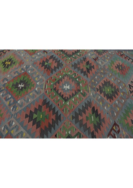 Türk Kilim, Eskitme Kilim, Large Kilim, 168 x 297 cm Yeşil Kilim, Ofice Kilim, Oturma Odasısı Kilim,