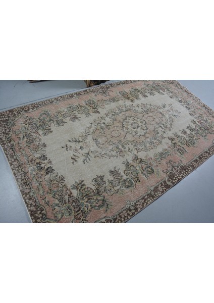 Eskitme Halı, Türk Halısı, Halı, 152 x 267 cm Bej Halı, Yün Yer Halı, Bohemsı Oturma Odası Halı, 1153