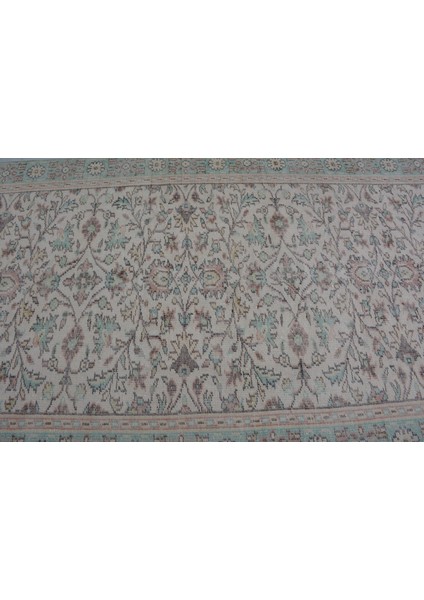 Eskitme Halı, Türk Halısı, Halı, 148 x 267 cm Bej Halı, El Dokuma Salon Halı, Oturma Odası Halı, 114