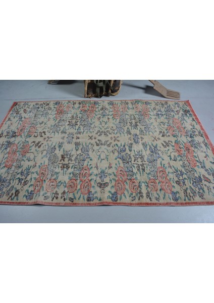 Türk Halısı, Eskitme Halı, Halı, 137 x 228 cm Pempe Halı, El Yapımı Banyo Halı, Organik Banyo Halı, 1 modelleri