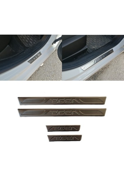 Egea Cross Krom Kapı Eşiği (4parça) Paslanmaz Çelik