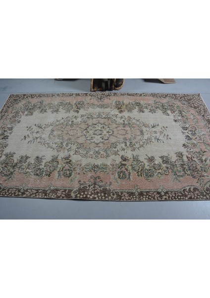Eskitme Halı, Türk Halısı, Halı, 152 x 267 cm Bej Halı, Yün Yer Halı, Bohemsı Oturma Odası Halı, 1153