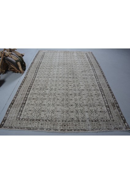 Türk Halısı, Eskitme Halı, Halı, 185 x 288 cm Bej Halı, Büyük Halı, Kabilesı Yer Halı, 11566