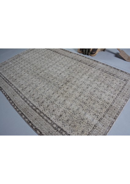 Türk Halısı, Eskitme Halı, Halı, 185 x 288 cm Bej Halı, Büyük Halı, Kabilesı Yer Halı, 11566