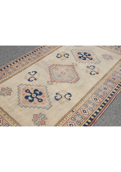 Türk Halısı, Eskitme Halı, Halı, 159 x 244 cm Bej Halı, Dekoratif Oturma Odası Halı, 4104