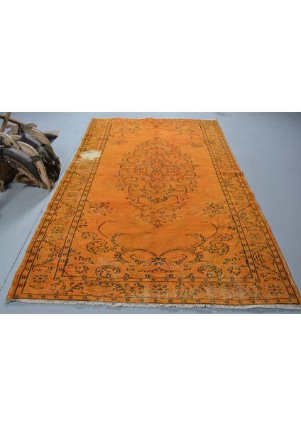 Eskitme Halı, Türk Halısı, Halı, 178 x 270 cm Turuncu Halı, Ofice Oturma Odası Halı, 11590