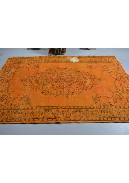 Eskitme Halı, Türk Halısı, Halı, 178 x 270 cm Turuncu Halı, Ofice Oturma Odası Halı, 11590
