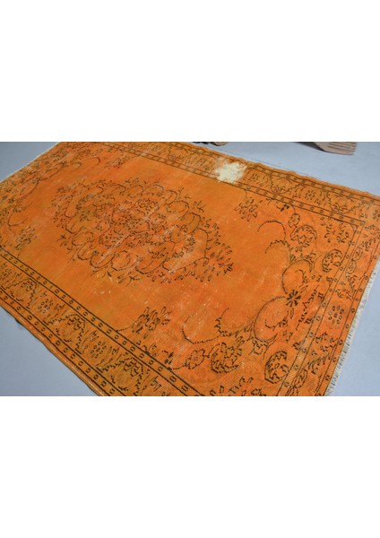 Eskitme Halı, Türk Halısı, Halı, 178 x 270 cm Turuncu Halı, Ofice Oturma Odası Halı, 11590