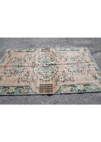 Eskitme Halı, Türk Halısı, Halı, 139 x 238 cm Kahverengi Halı, Anadolusı Alan Halı, 6639 modelleri
