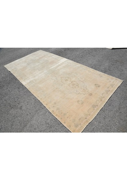 Eskitme Halı, Türk Halısı, Halı, 157 x 330 cm Bej Halı, Ofice Büyük Halı, Bohemsı Oturma Odası Halı,