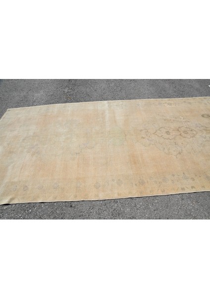 Eskitme Halı, Türk Halısı, Halı, 157 x 330 cm Bej Halı, Ofice Büyük Halı, Bohemsı Oturma Odası Halı,